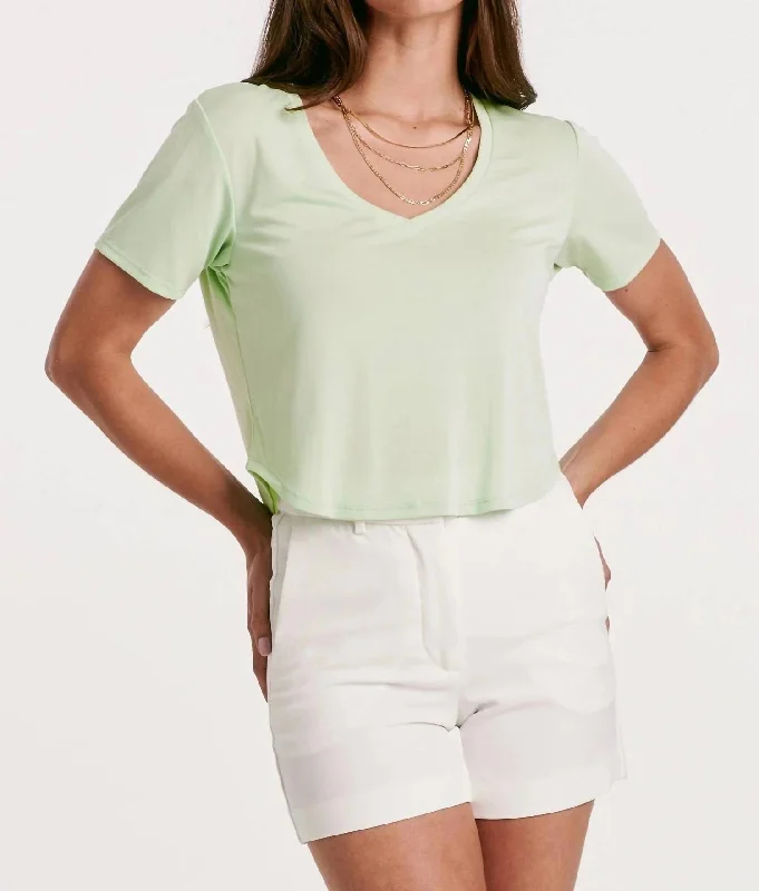 Baby Megan Center Seam Top In Misty Jade