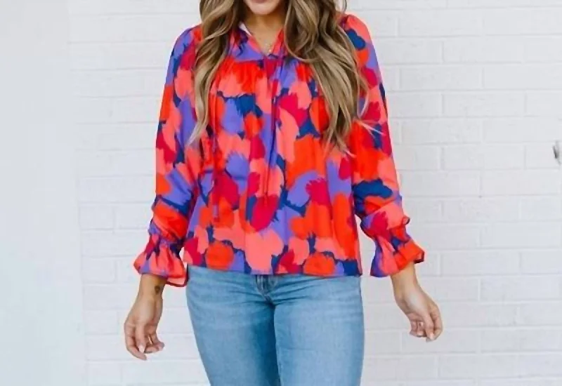 Elena Haze Top In Multi Color