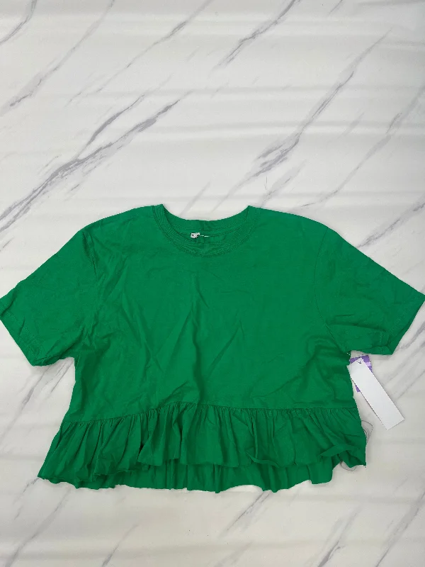 Green Top Short Sleeve Urban Outfitters, Size S