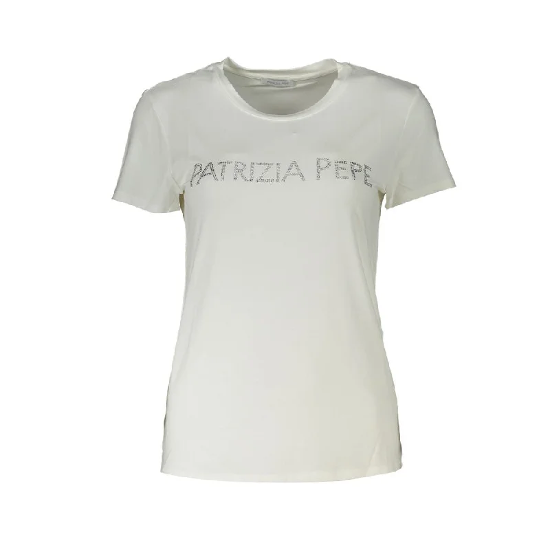 Patrizia Pepe Chic Sparkling Crew Neck Women's Tee