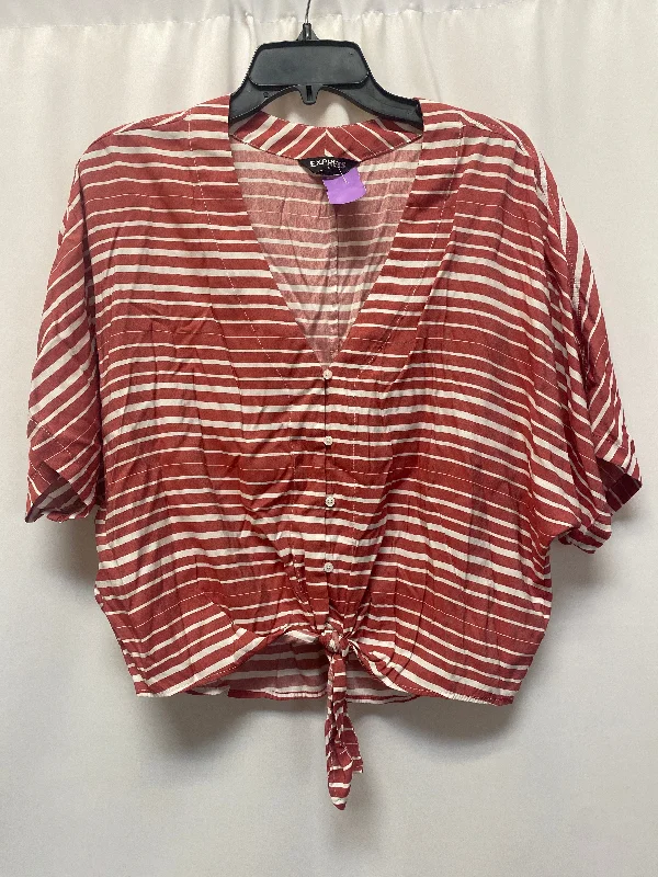 Red Top Short Sleeve Express, Size M