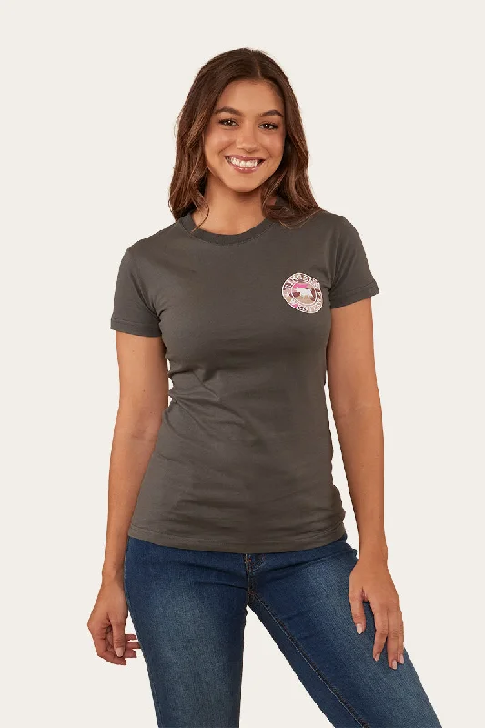 Signature Bull Womens Classic Fit T-Shirt - Vintage Black/Pink Camo