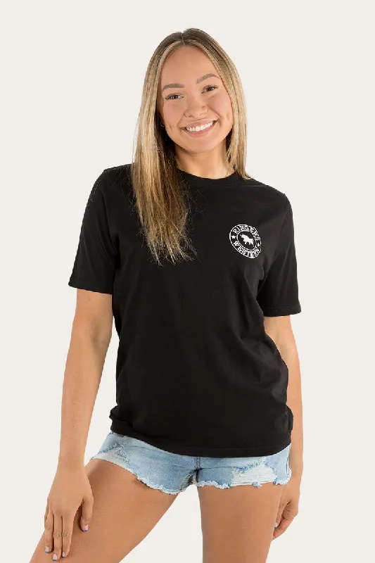 Signature Bull Womens Classic Fit T-Shirt - Black/White