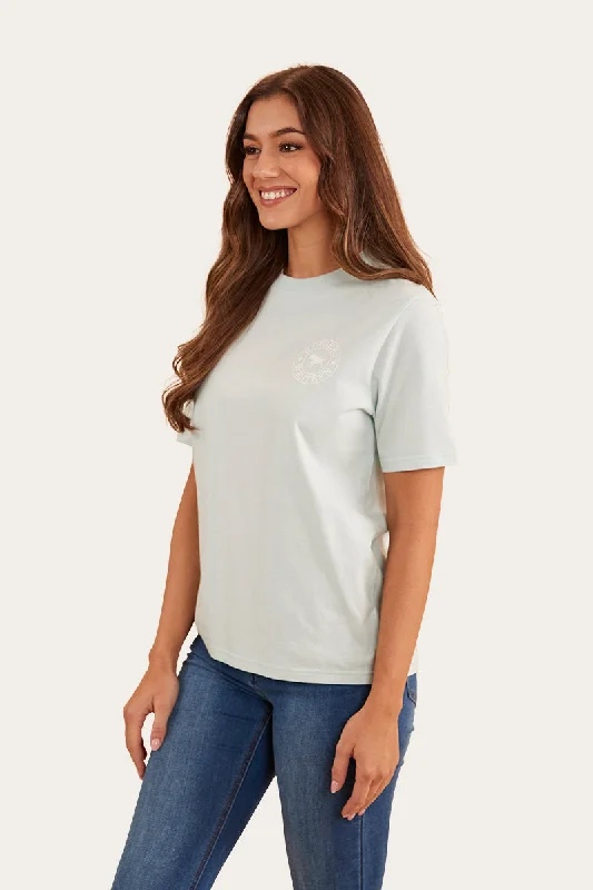 Signature Bull Womens Loose Fit T-Shirt - Skylight