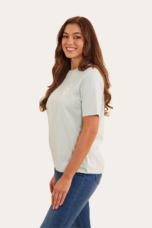 Signature Bull Womens Loose Fit T-Shirt - Skylight