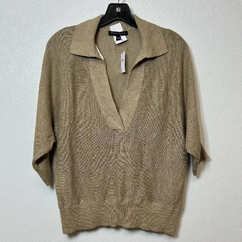 Wheat Top Short Sleeve Banana Republic O, Size M