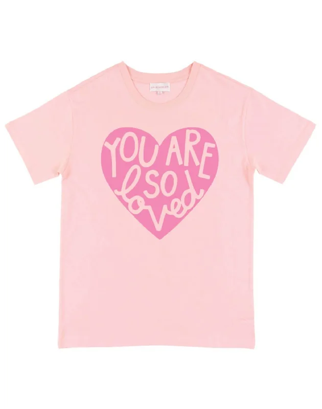 You Are So Loved Tee In Blush