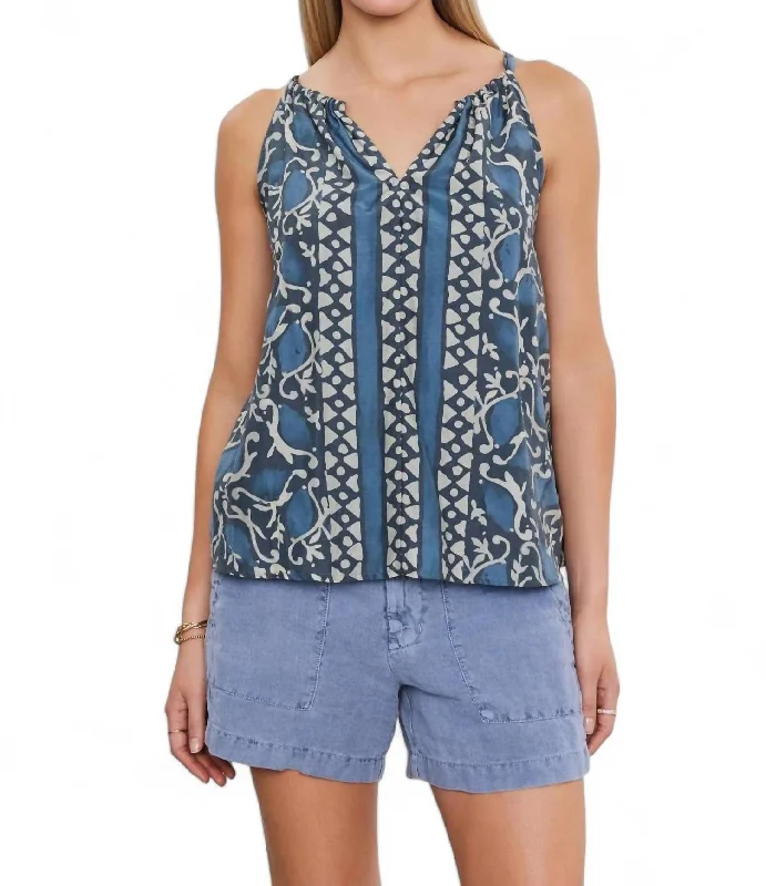 Rhea Tank Top In Blue