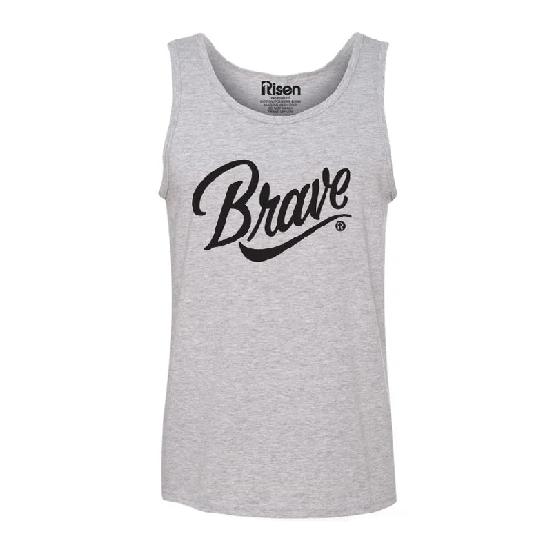 Brave gray tank top