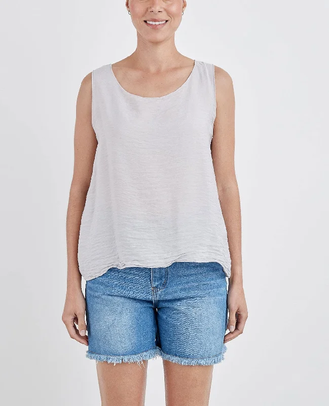 Cut Loose Rayon Parachute - Layering Tank