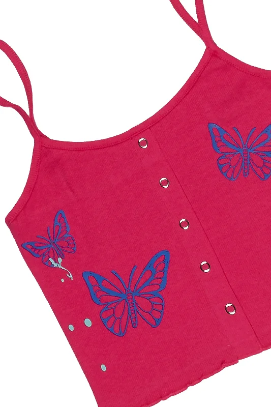 Henlee Tank Top-Fuchsia