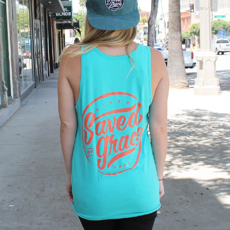 Saved by grace tank top