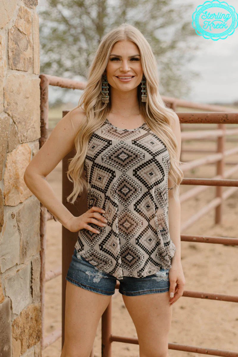 Sterling Kreek Prairie Lake Mesh Tank Top