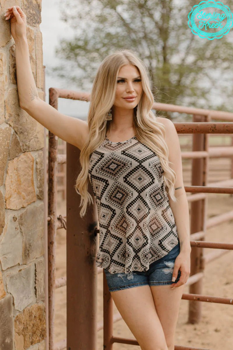 Sterling Kreek Prairie Lake Mesh Tank Top