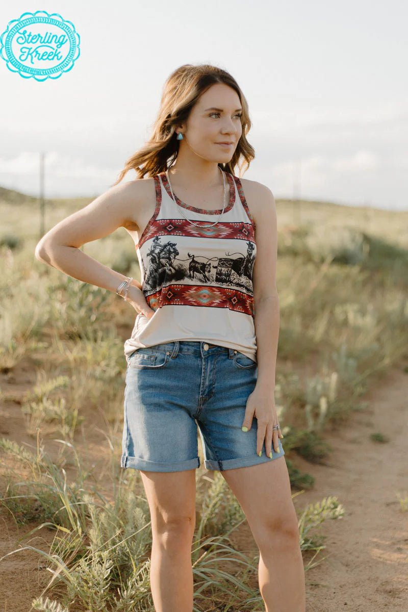 Sterling Kreek Rodeo Princess Tank Top*