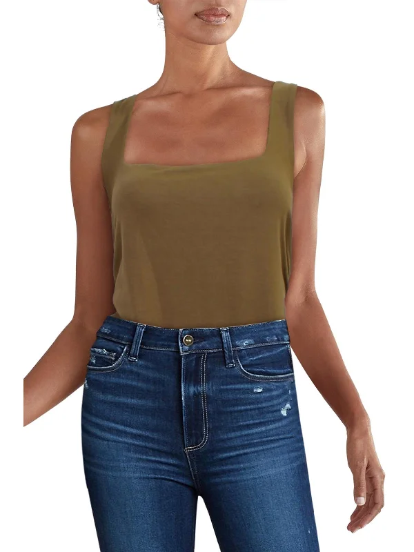 Womens Square Neck Tank Bodysuit