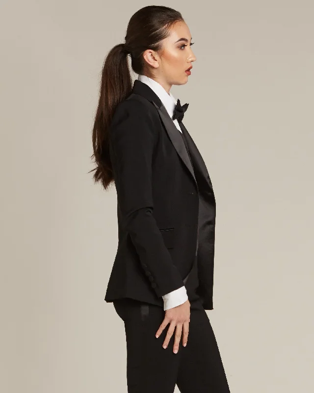 Black Peak Lapel Tuxedo Jacket