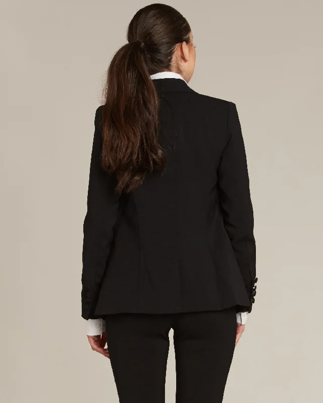 Black Peak Lapel Tuxedo Jacket