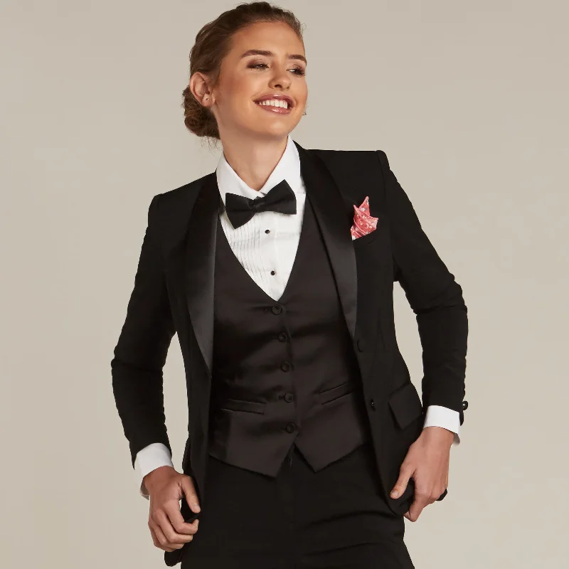 Black Shawl Collar Tuxedo Jacket