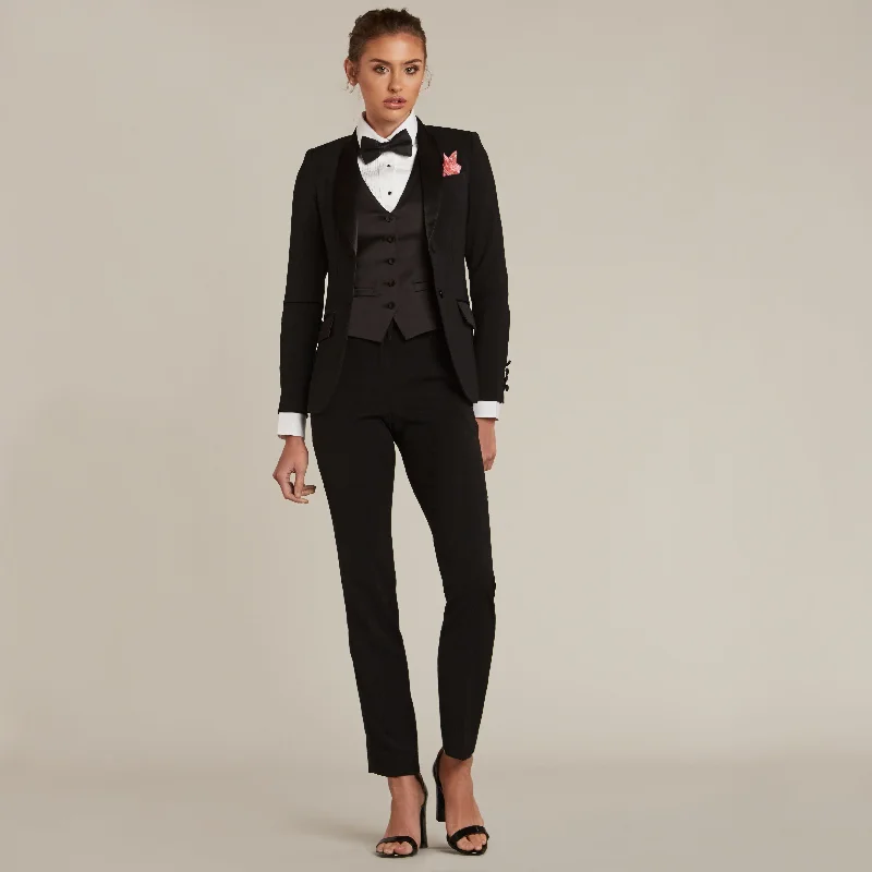 Black Shawl Collar Tuxedo Jacket