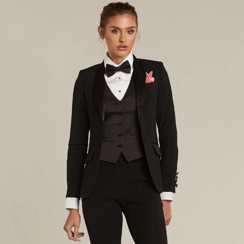 Black Shawl Collar Tuxedo Jacket