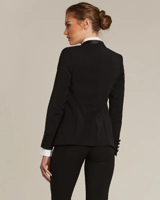 Black Shawl Collar Tuxedo Jacket