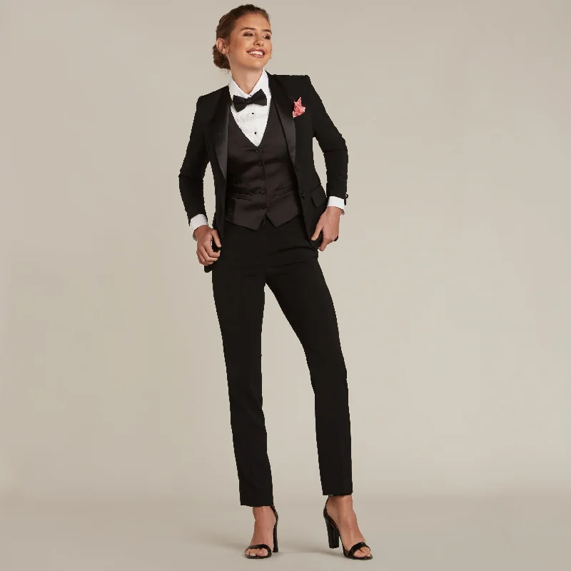 Black Shawl Collar Tuxedo Jacket