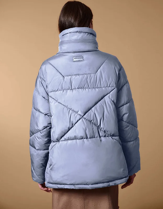 Boxy Chic Hooded Puffer Coat