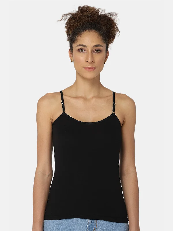 Full Coverage Non-Wired Non-Padded Cotton Intimacy Slip Camisole - Prime Shades - IN08