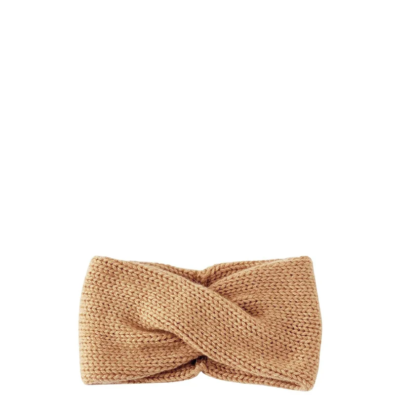 CASHMERE HEADBAND IN CAMEL