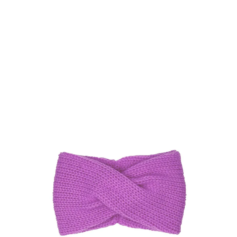 CASHMERE HEADBAND IN LILAC