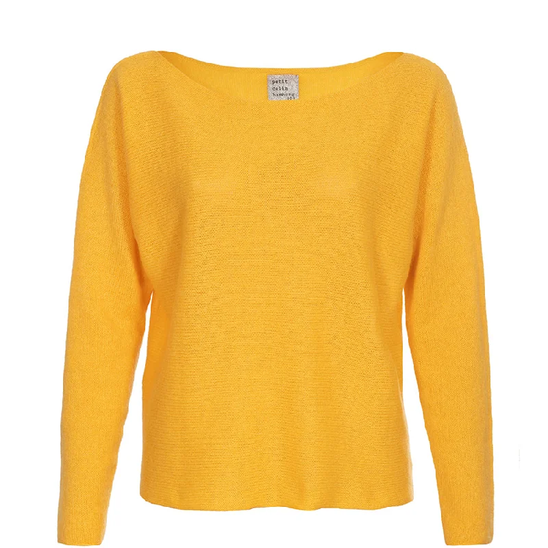 CASHMERE SUMMER SWEATER IN YELLOW