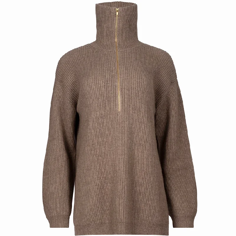 CASHMERE ZIPPER-SWEATER 