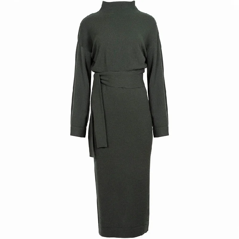 BELTED CASHMERE DRESS 