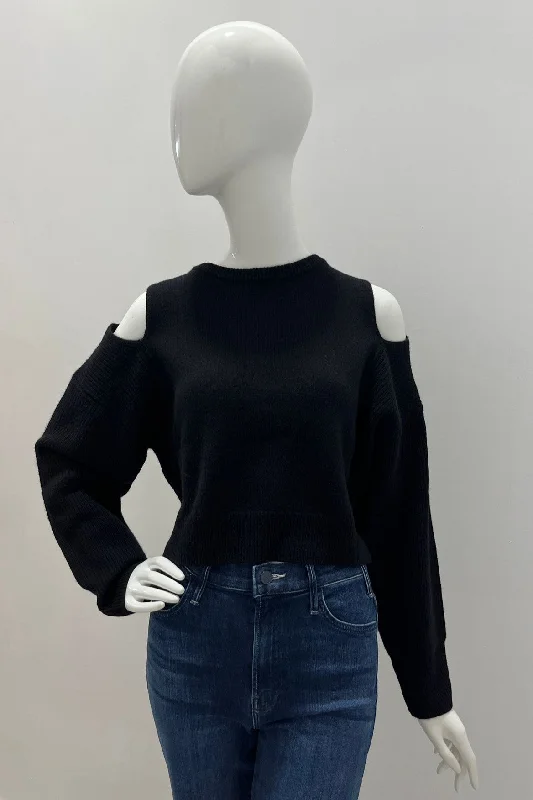 Notshy Renata Crewneck Sweater With Open Shoulder