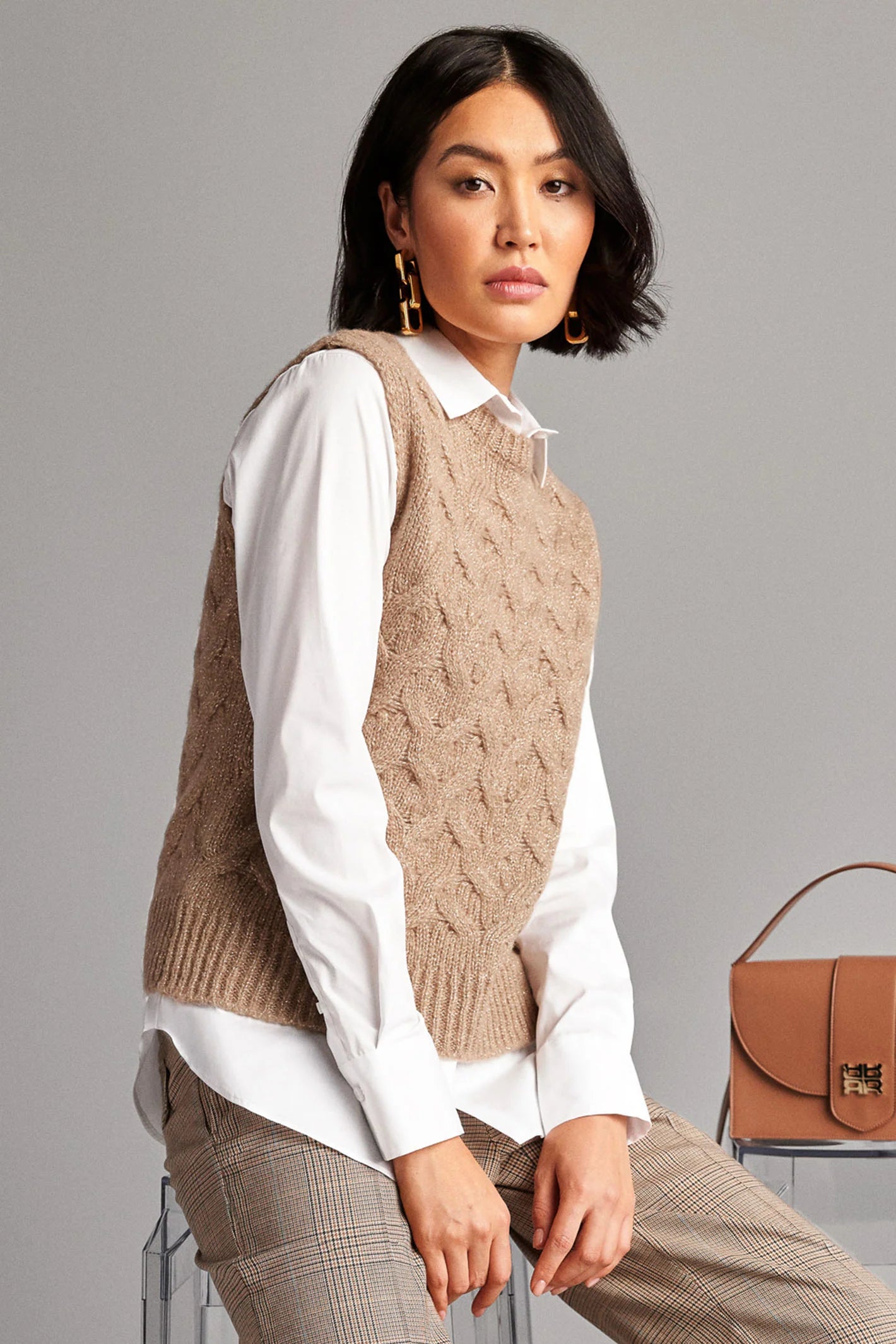 Riani Crew Neck Sleeveless Pullover