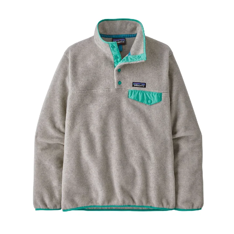 Oatmeal Heather w/Fresh Teal / S