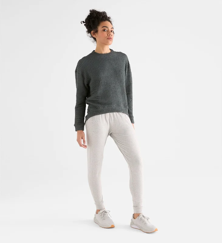 Women's Quilted Crew Pullover