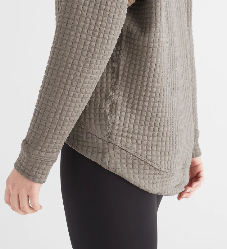 Women's Quilted Crew Pullover