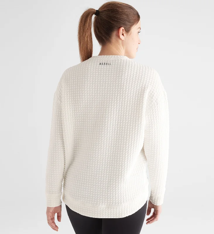 Women's Quilted Crew Pullover