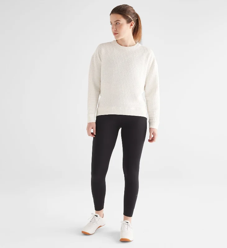 Women's Quilted Crew Pullover