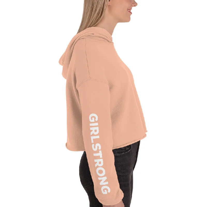 EVERYDAY FLEECE CROPPED HOODIE PEACH