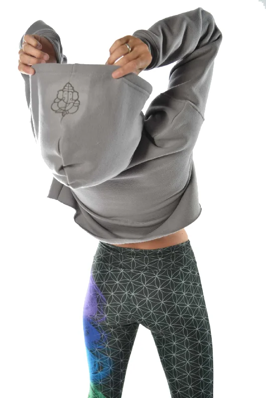 Crop Top Hoodie with Third Eye Surf