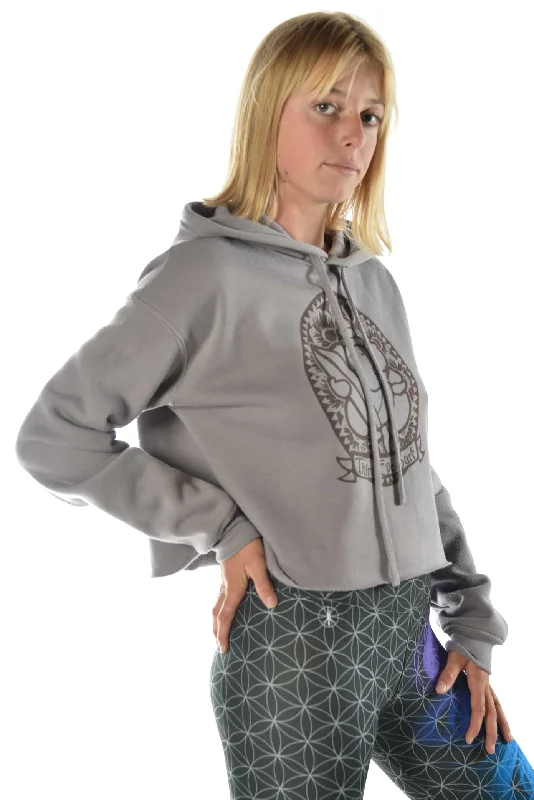 Crop Top Hoodie with Third Eye Surf