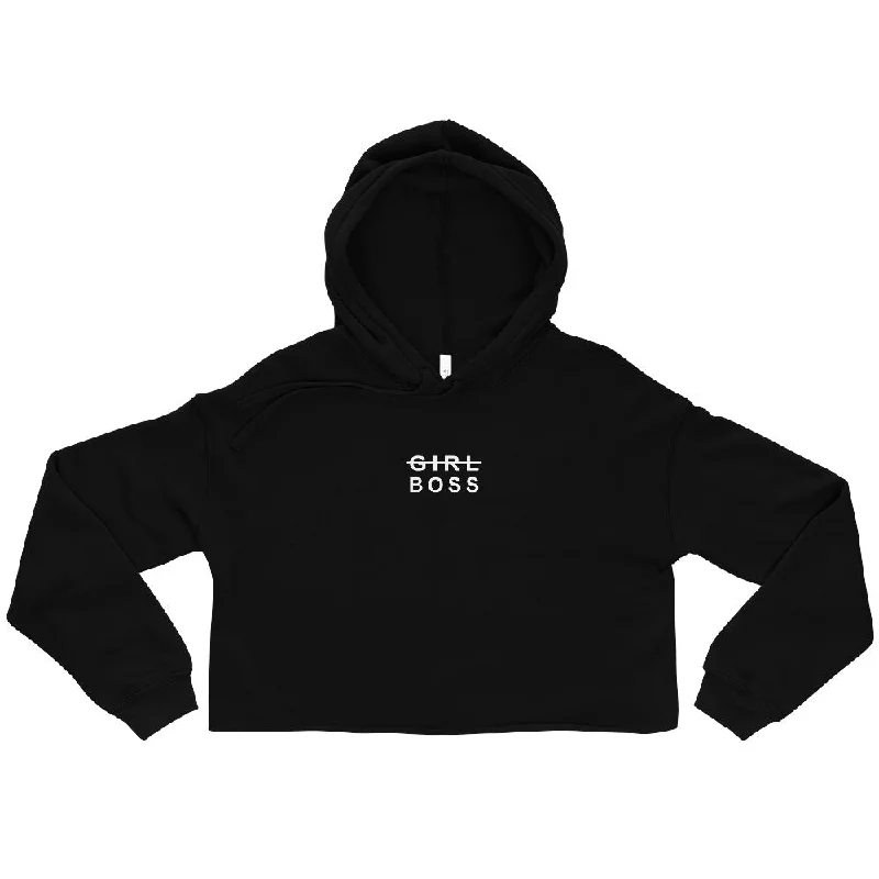 EVERYDAY FLEECE CROPPED HOODIE - GIRL BOSS