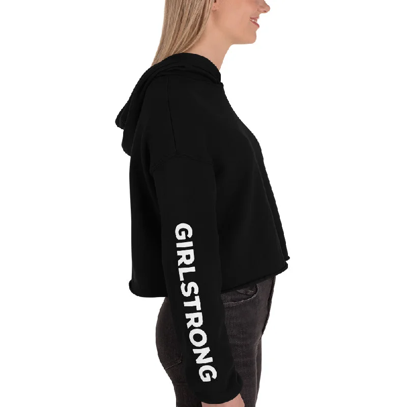 EVERYDAY FLEECE CROPPED HOODIE BLACK