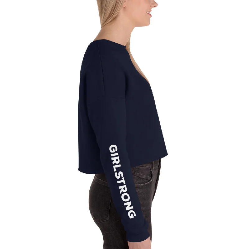 EVERYDAY FLEECE CROPPED SWEATSHIRT NAVY