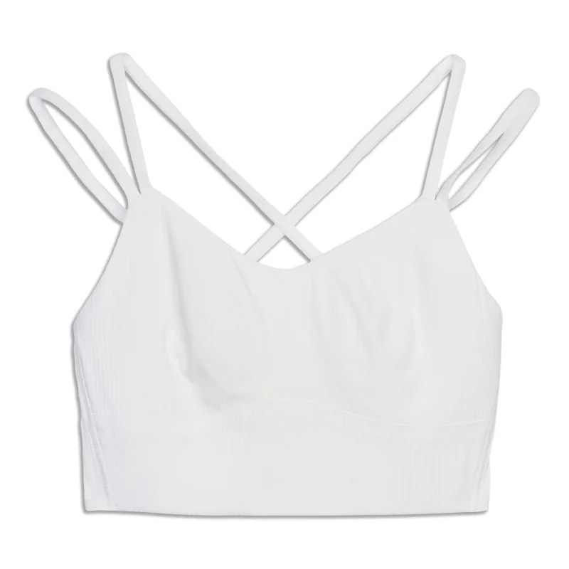 Like A Cloud Ribbed Longline Bra - Resale