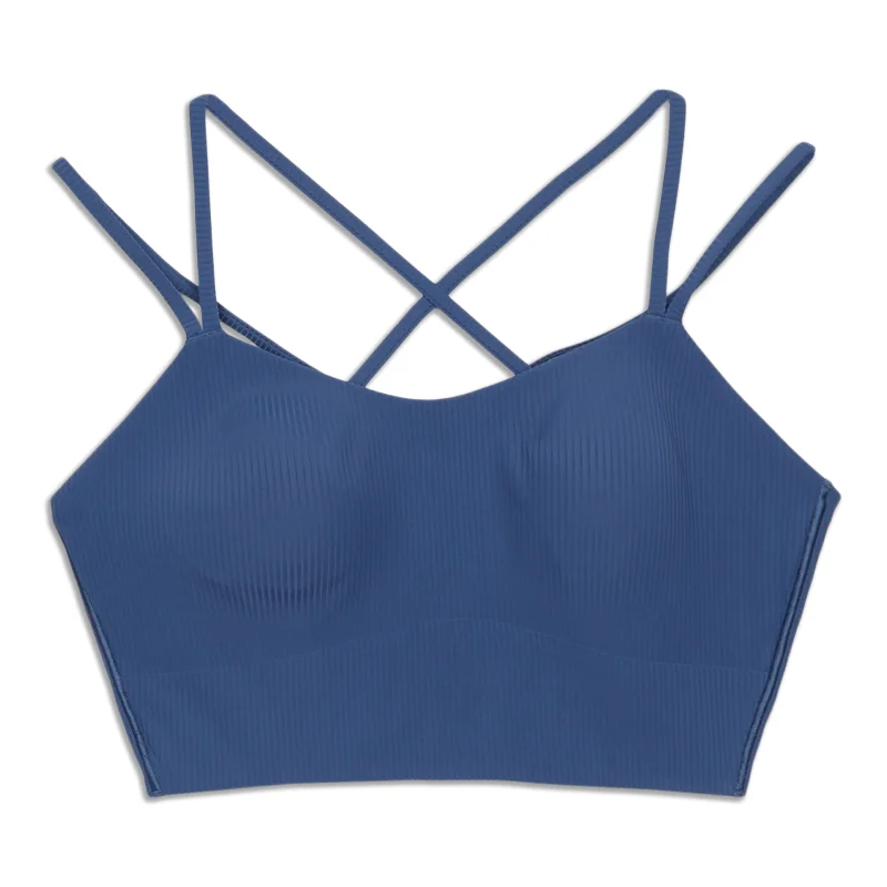 Like A Cloud Ribbed Longline Bra - Resale