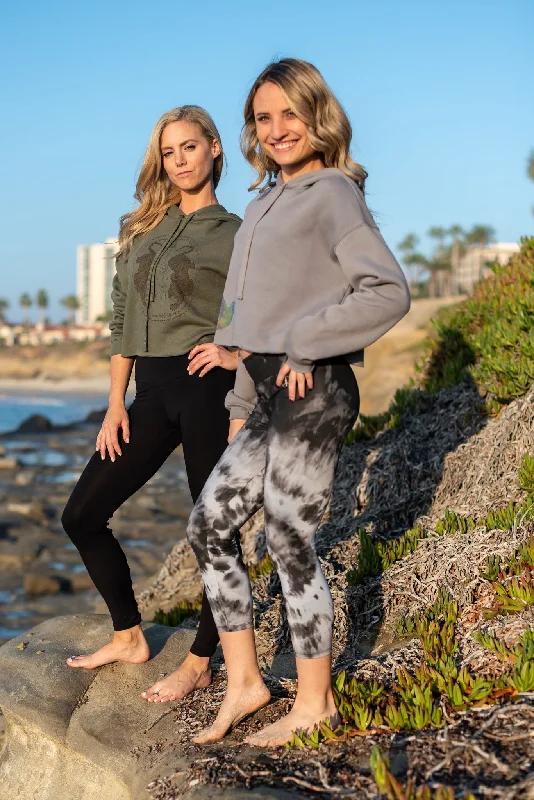 Crop Top Hoodie with Thai Tigers